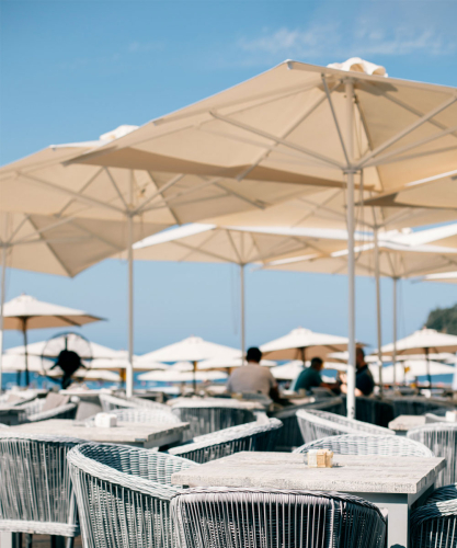 Parasol terrasse bar restaurant à Genève